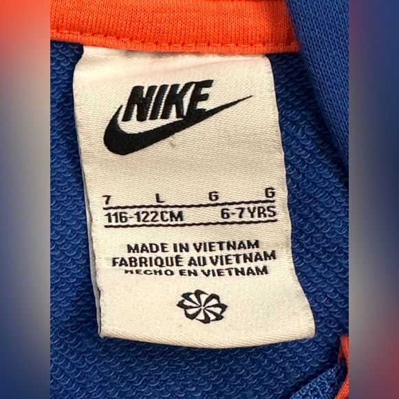 Nike Track Coat Boys Size 6-7 Years Large Blue - Picture 4 of 9